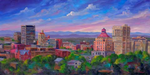 Ashevilla Skyline Wine Label