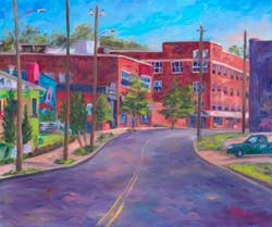 Depot Street in Asheville River Arts District