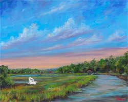 Ellis Creek Oil Painting - James Island SC