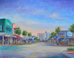 Folly Beach Center Street Art prints Painting