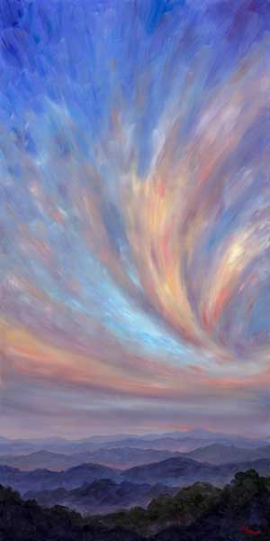 Skies over mt pisgah art asheville