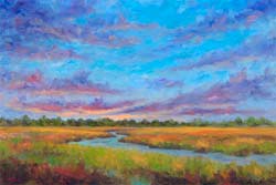 Sunset Marsh View Morris Island Folly