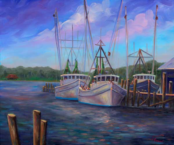 Oriental Marina Fulcher Seafood Shrimp Boats