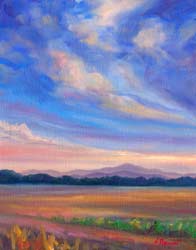 Pisgah View in Spring OIl Painting Study