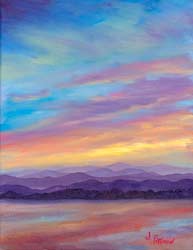 Pisgah View in Winter oil study