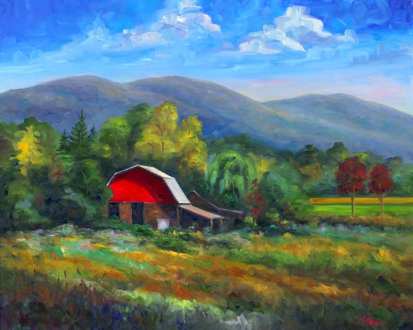 Red Barn in Fairview NC