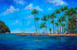 St. Lucia Caribbean Artwork