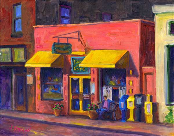 Sunnyside Cafe in Weaverville, morning coffee