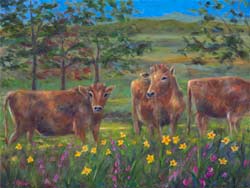 Taproot Dairy Cow Painting