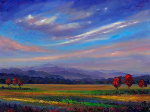 Autumn View of Mountains from South Asheville