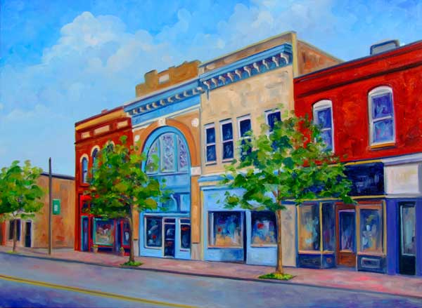 Painting of Warrenton North Carolina