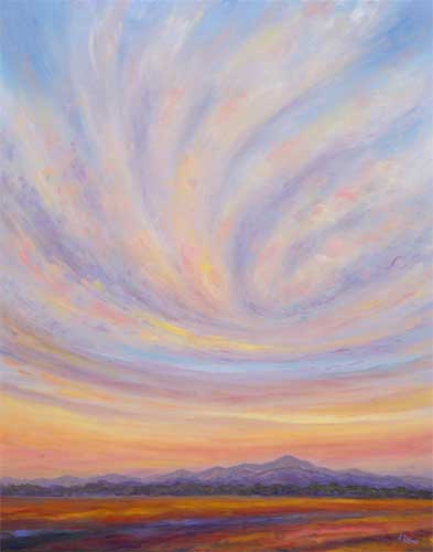 Swirling Cloud oil Painting