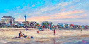 panorama of Folly Beach
