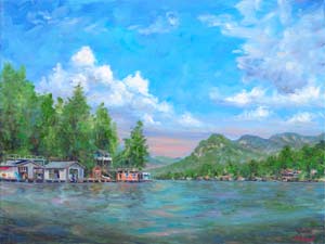 Lake Lure Boathouses