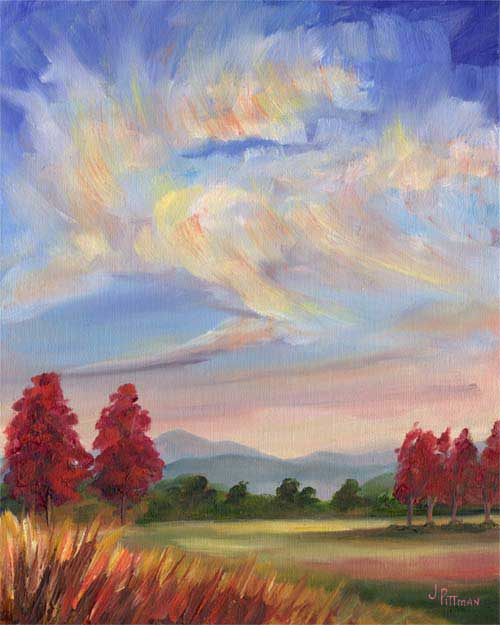 Mount Pisgah Oil Painting near Asheville