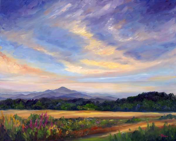 Spring View of Mountains from South Asheville