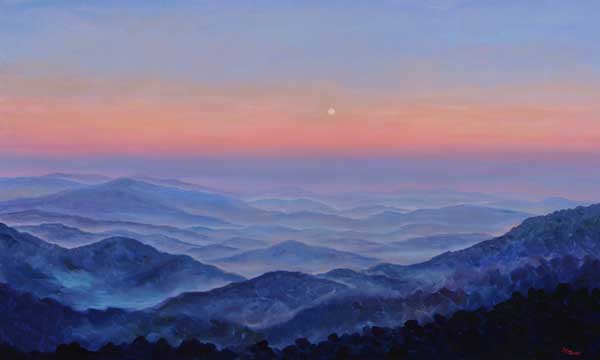 View from Beech Mountain North Carolina