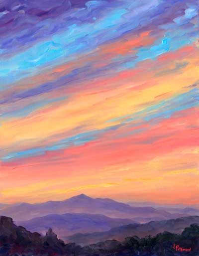 Oil Painitng of Cold Mountain