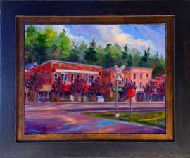 Saluda NC framed Giclee