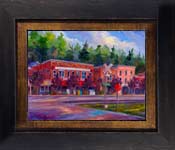 Downtown Saluda Framed Print