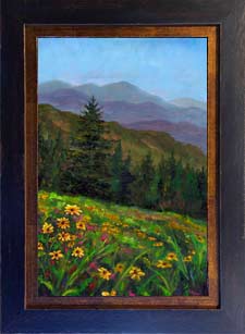 wildflower oil painting