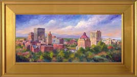 Asheville Skyline Painting