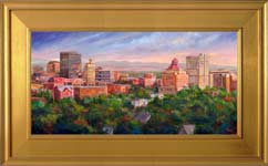Asheville Skyline Painting