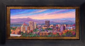 Asheville Skyline Painting