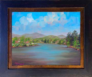Framed Beaver Lake Art