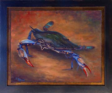 blue crab painting