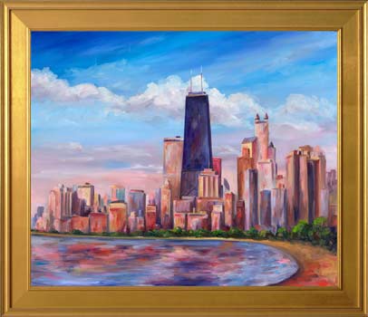 Chicago Skyline Painting