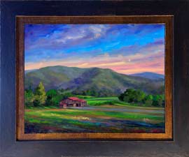 Barn Landscape Painting