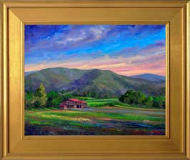 Barn Landscape Painting