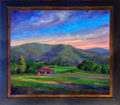 rural barn oil painting and prints