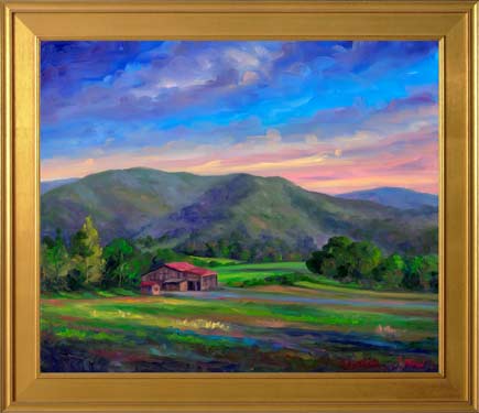 rural barn oil painting and prints