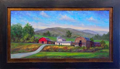 prints of red barns