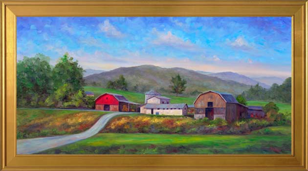 rural landscape western nc artist