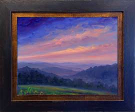 colorful sunset appalachian mountains