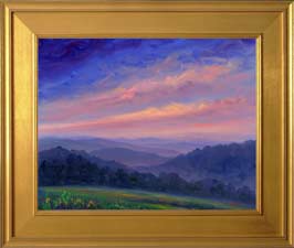 colorful sunset appalachian mountains