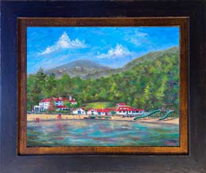 framed lake lure beach