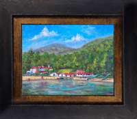 painting of lake lure north carolina
