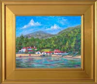 painting of lake lure north carolina