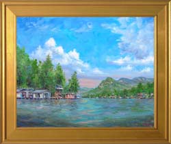 LAke Lure  Framed print