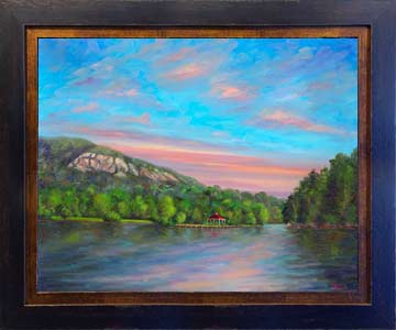 lake lure sunset art