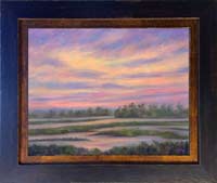 Sunset glow marsh prints