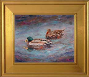 Fire Boat in LAke Lure NC Painting