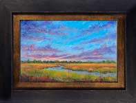 Marsh Sunset oil painting and prints
