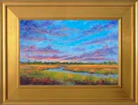 Marsh Sunset oil painting and prints