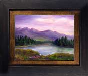 Lake OIl Painting on Canvas