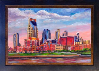 Nashville Skyline Painting